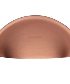 Heritage Brass Cabinet Drawer Pull Handle (57mm C/C), Satin Rose Gold