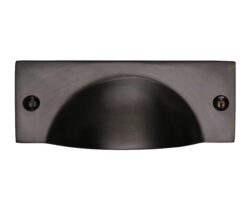 Heritage Brass Cabinet Drawer Pull Handle (112mm Length), Matt Bronze
