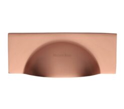Heritage Brass Cabinet Drawer Pull Handle (57mm C/C), Satin Rose Gold