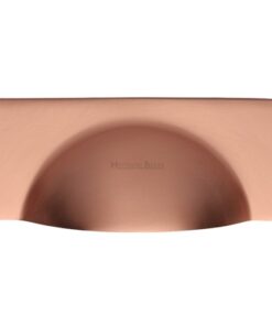 Heritage Brass Cabinet Drawer Pull Handle (57mm C/C), Satin Rose Gold
