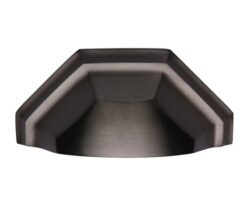 Heritage Brass Cabinet Drawer Pull Handle (89mm C/C), Matt Bronze