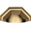 Heritage Brass Cabinet Drawer Pull Handle (89mm C/C), Satin Brass