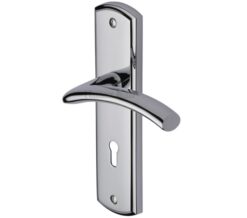 Heritage Brass Centaur Polished Chrome Door Handles  (sold in pairs)
