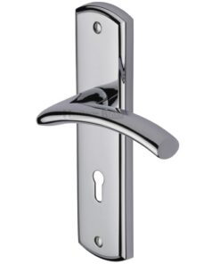 Heritage Brass Centaur Polished Chrome Door Handles  (sold in pairs)