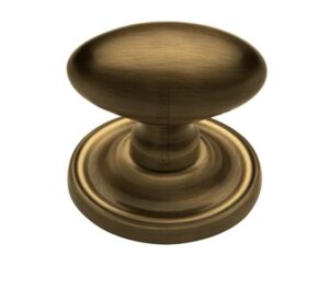 Heritage Brass Chelsea Mortice Door Knobs, Antique Brass (sold in pairs)