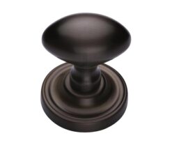 Heritage Brass Chelsea Mortice Door Knobs, Matt Bronze  (sold in pairs)