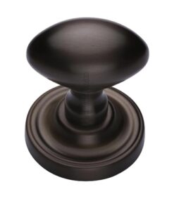 Heritage Brass Chelsea Mortice Door Knobs, Matt Bronze  (sold in pairs)