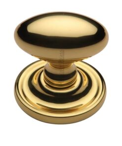 Heritage Brass Chelsea Mortice Door Knobs, Polished Brass (sold in pairs)
