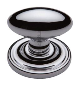 Heritage Brass Chelsea Mortice Door Knobs, Polished Chrome  (sold in pairs)