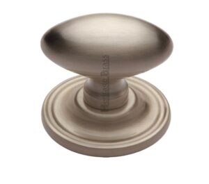 Heritage Brass Chelsea Mortice Door Knobs, Satin Nickel (sold in pairs)
