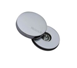 Heritage Brass Decorative Bolt Head Cover, Polished Chrome