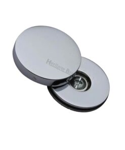 Heritage Brass Decorative Bolt Head Cover, Polished Chrome