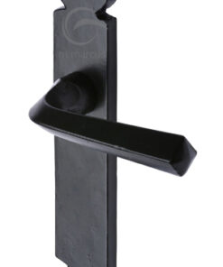 M Marcus Ironbridge Door Handles, Smooth Black Iron  (sold in pairs)