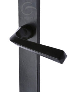 M Marcus Grafton Door Handles, Smooth Black Iron  (sold in pairs)