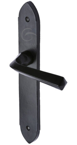 M Marcus Grafton Door Handles, Smooth Black Iron  (sold in pairs)