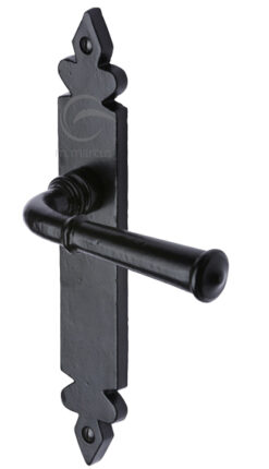 M Marcus Ludlow Door Handles, Smooth Black Iron  (sold in pairs)