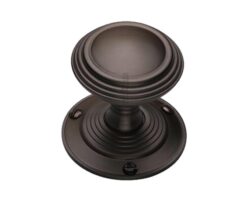 Heritage Brass Goodrich Mortice Door Knobs, Matt Bronze  (sold in pairs)