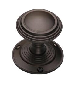 Heritage Brass Goodrich Mortice Door Knobs, Matt Bronze  (sold in pairs)