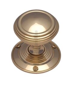 Heritage Brass Goodrich Mortice Door Knobs, Polished Brass  (sold in pairs)