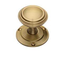 Heritage Brass Goodrich Mortice Door Knobs, Satin Brass  (sold in pairs)