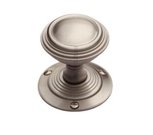Heritage Brass Goodrich Mortice Door Knobs, Satin Nickel (sold in pairs)