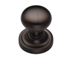 Heritage Brass Hampstead Mortice Door Knobs, Matt Bronze  (sold in pairs)