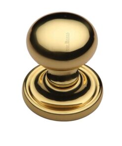 Heritage Brass Hampstead Mortice Door Knobs, Polished Brass  (sold in pairs)
