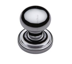 Heritage Brass Hampstead Mortice Door Knobs, Polished Chrome  (sold in pairs)