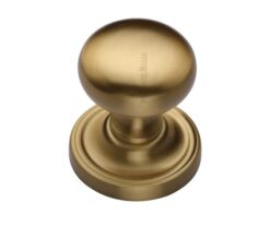 Heritage Brass Hampstead Mortice Door Knobs, Satin Brass  (sold in pairs)