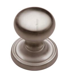 Heritage Brass Hampstead Mortice Door Knobs, Satin Nickel (sold in pairs)