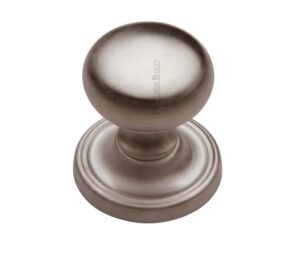 Heritage Brass Hampstead Mortice Door Knobs, Satin Nickel (sold in pairs)