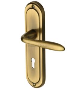 Heritage Brass Henley Antique Brass Door Handles - (sold in pairs)