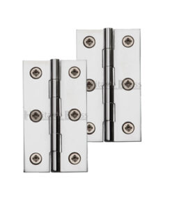 Heritage Brass Extruded Brass Cabinet Hinges (Various Sizes), Polished Chrome  (sold in pairs)