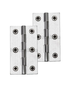 Heritage Brass Extruded Brass Cabinet Hinges (Various Sizes), Satin Chrome  (sold in pairs)