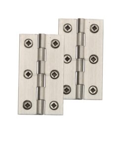 Heritage Brass Extruded Brass Cabinet Hinges (2.5 Inch OR 3 Inch), Satin Nickel  (sold in pairs)
