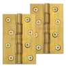 Heritage Brass 4" x 2 5/8" Heavier Duty Double Phosphor Washered Butt Hinges, Natural Brass  (sold in pairs)
