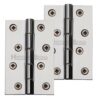 Heritage Brass 4" x 2 5/8" Heavier Duty Double Phosphor Washered Butt Hinges, Polished Chrome  (sold in pairs)