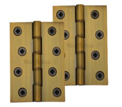 Heritage Brass 4" x 2 5/8" Heavier Duty Double Phosphor Washered Butt Hinges, Antique Brass  (sold in pairs)