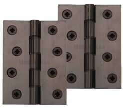 Heritage Brass 4 Inch Heavier Duty Double Phosphor Washered Butt Hinges, Matt Bronze  (sold in pairs)