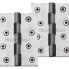 Heritage Brass 4 Inch Heavier Duty Double Phosphor Washered Butt Hinges, Satin Chrome (sold in pairs)