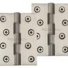 Heritage Brass 4 Inch Heavier Duty Double Phosphor Washered Butt Hinges, Satin Nickel  (sold in pairs)