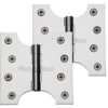 Heritage Brass 4 Inch Parliament Hinges, Polished Chrome  (sold in pairs)