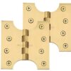 Heritage Brass 4 Inch Parliament Hinges, Satin Brass  (sold in pairs)