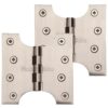 Heritage Brass 4 Inch Parliament Hinges, Satin Nickel (sold in pairs)