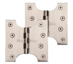 Heritage Brass 4 Inch Parliament Hinges, Satin Nickel  (sold in pairs)