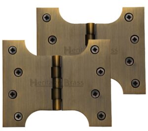 Heritage Brass 5 Inch Parliament Hinges, Antique Brass (sold in pairs)