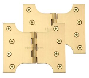 Heritage Brass 5 Inch Parliament Hinges, Satin Brass (sold in pairs)