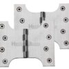 Heritage Brass 5 Inch Parliament Hinges, Satin Chrome (sold in pairs)
