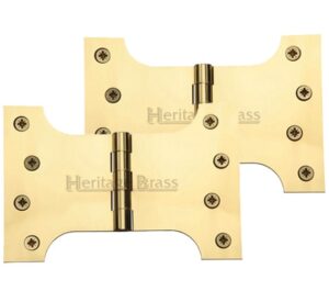 Heritage Brass 6 Inch Parliament Hinges, Polished Brass (sold in pairs)