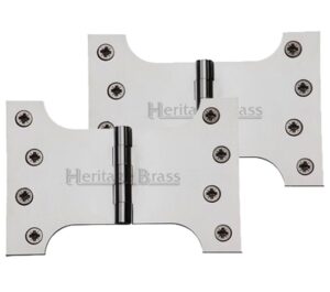 Heritage Brass 6 Inch Parliament Hinges, Polished Chrome (sold in pairs)